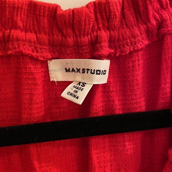 Max Studio Tiered Red Dress XS - Picture 2 of 3